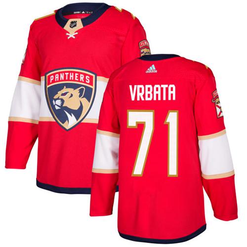 Adidas Men Florida Panthers #71 Radim Vrbata Red Home Authentic Stitched NHL Jersey